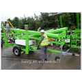 Manual hidráulico Towable Boom Lift fábrica directamente precio bajo